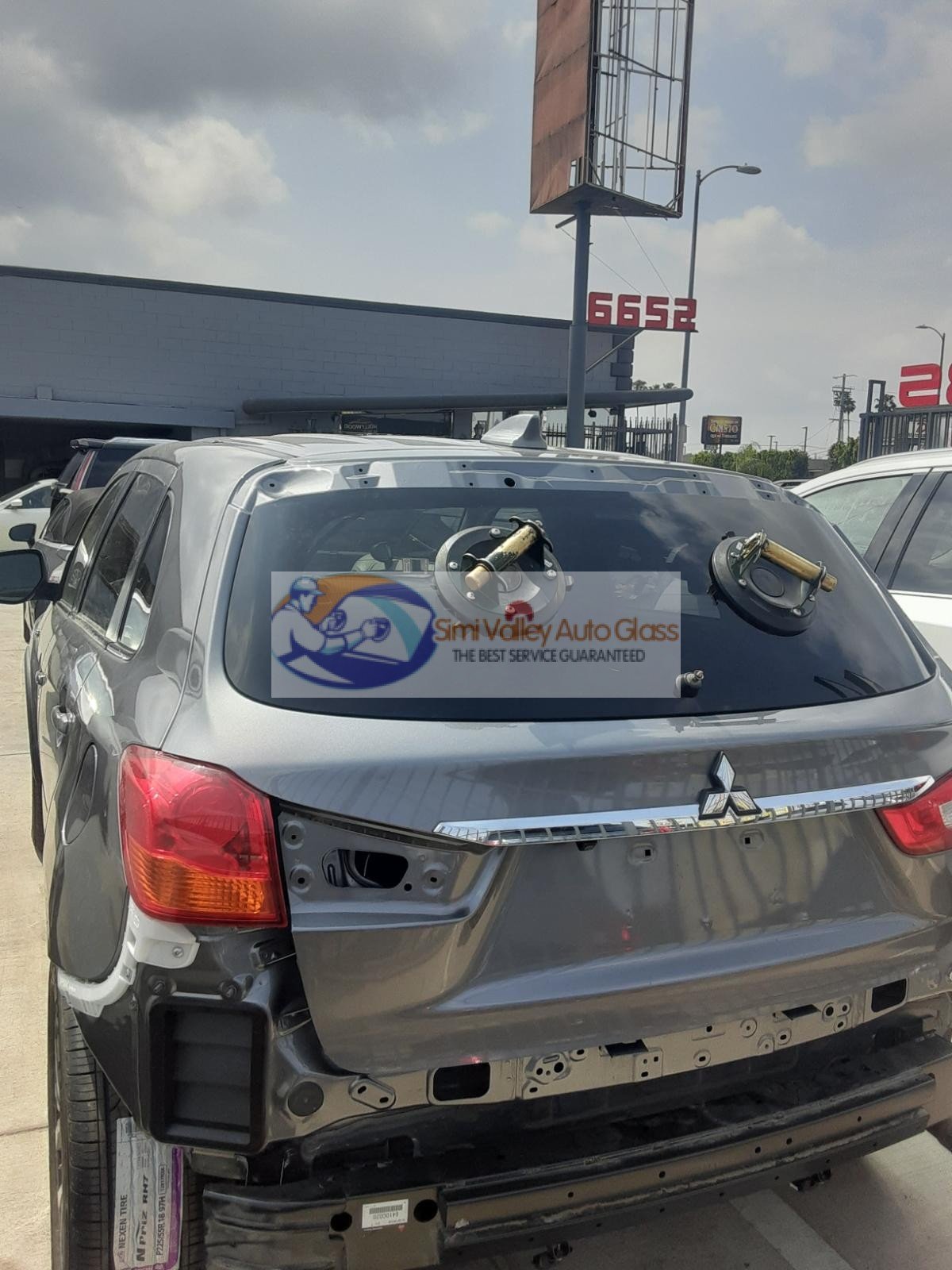 Rear glass replacement job Glendale